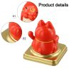 Maneki Neko napelemes áldást hozó integető macska - 10cm