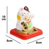Maneki Neko napelemes békehozó integető macska - 10cm