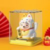 Maneki Neko napelemes pénzhozó integető macska - 10cm