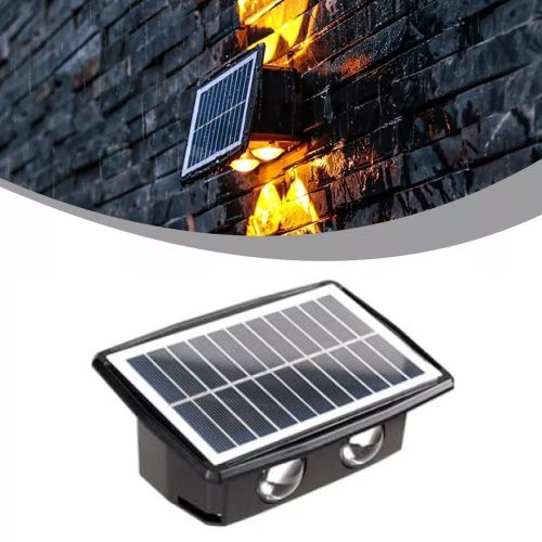 Napelemes mozgásérzékelős fali LED lámpa – 38W, 1200mAh akkumulátorral