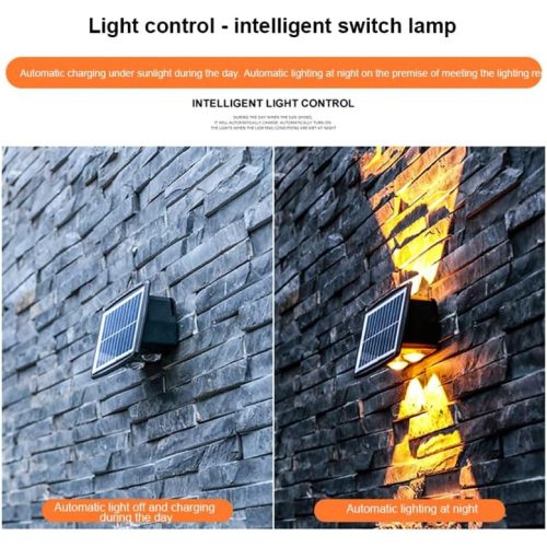 Napelemes mozgásérzékelős fali LED lámpa – 38W, 1200mAh akkumulátorral