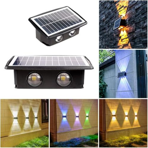 Napelemes mozgásérzékelős fali LED lámpa – 38W, 1200mAh akkumulátorral