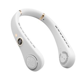   Professzionális USB nyakventilátor digitális kijelzővel, 5 fokozat