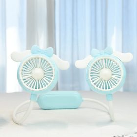   2 az 1-ben flexibilis asztali és nyakventilátor masni mintával