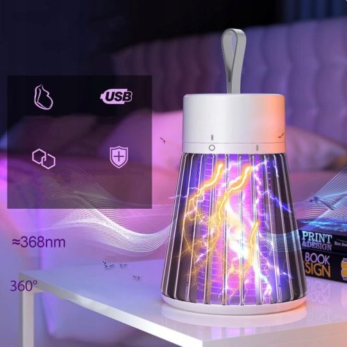 Hordozható Elektromos UV Szúnyogriasztó Lámpa -1200mAh