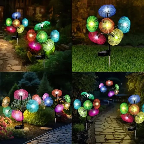 Napelemes kerti világítás -  7 fejű medúza