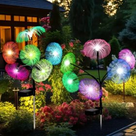 Napelemes kerti világítás 2db -  6 fejű medúza