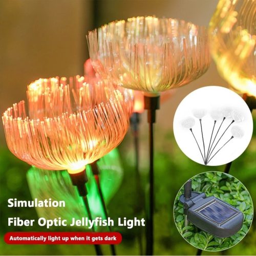 Napelemes kerti világítás 2db -  6 fejű medúza