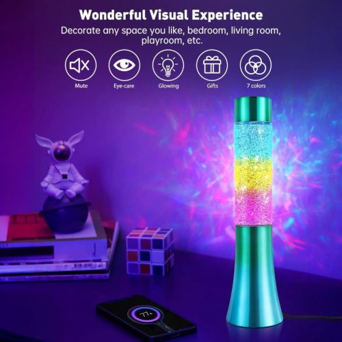 Buborékos RGB hangulatlámpa 33cm