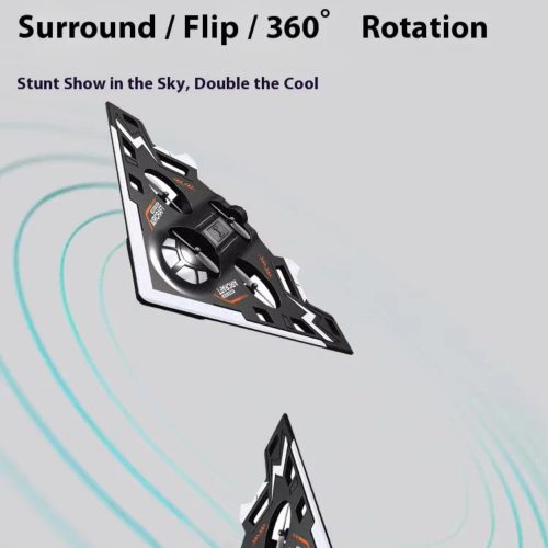 Távirányítós űrhajó játék drón LED világítással