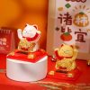 Maneki Neko napelemes szerencsehozó integető macska
