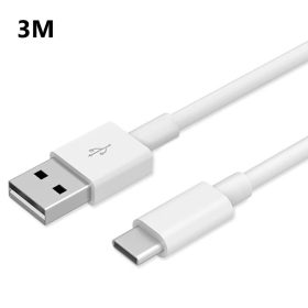 Gyorstöltő Type-C Töltőkábel 3m, 3A, 15W