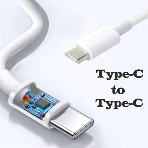 TREQA Type-C to Type-C Gyors Töltőkábel - 1 m