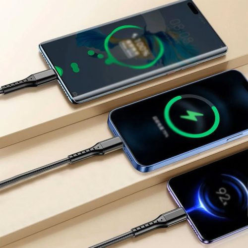 3 az 1-ben 100W Szupergyors Töltésű Adatkábel – 1,2M