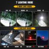 Hordozható LED zseblámpa 7 fénymóddal - 1200mAh, 990 000 lumen 1000m hatótáv