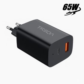 Treqa USB + PD fali töltő adapter 65W