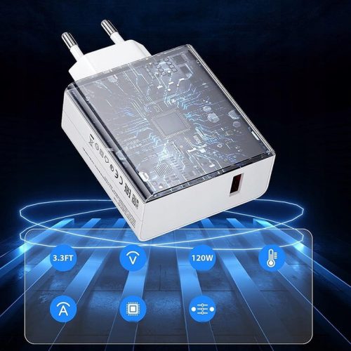 Treqa Szupergyors Töltő Type-C Kábellel – 120W