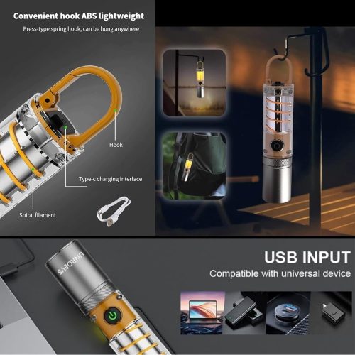 Multifunkcionális LED zseblámpa 5 fénymóddal - 1200mAh