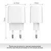 Dual kimenetű fali gyorstöltő + USB-C – Lightning kábel (QC / PD 20W)