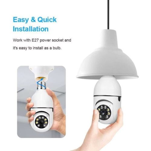 JORTAN 1080P Full HD Lámpafoglalatos WiFi Kamera