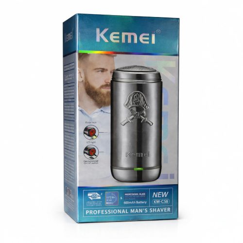Kemei KM-C58 újratölthető mini elektromos borotva