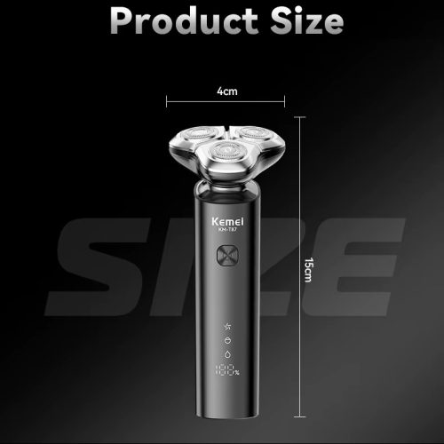 Kemei Professzionális Elektromos Borotva - USB-s, újratölthető