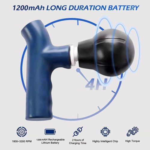 Mini Kézi Masszázspisztoly Mélyizom Masszázsra