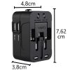 5 az 1-ben univerzális utazó adapter USB-vel – Minden hová