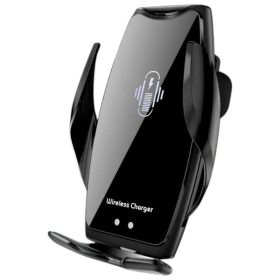   Okos autós telefontartó vezeték nélküli töltő és mágneses rögzítővel