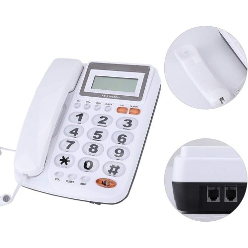 2 az 1-ben vezetékes telefon LCD kijelzővel és számológép funkcióval