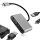 4 az 1-ben USB-C adapter 100W – 4K HDMI, VGA, USB 3.0, PD támogatással
