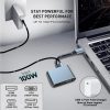 4 az 1-ben USB-C adapter 100W – 4K HDMI, VGA, USB 3.0, PD támogatással
