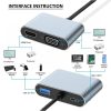 4 az 1-ben USB-C adapter 100W – 4K HDMI, VGA, USB 3.0, PD támogatással