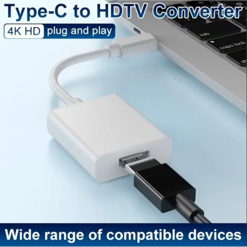 4K HDTV Adapter USB-C kábellel 20cm