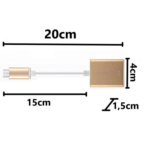 4K HDTV Adapter USB-C kábellel 20cm