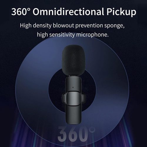 Csiptetős Vezeték Nélküli Mikrofon 2db-Type C