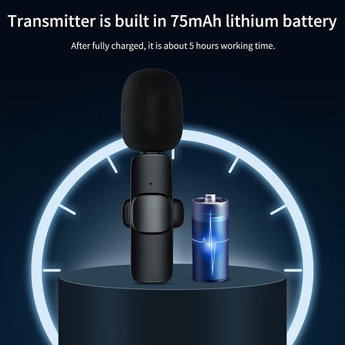 Csiptetős Vezeték Nélküli Mikrofon 2db-Type C