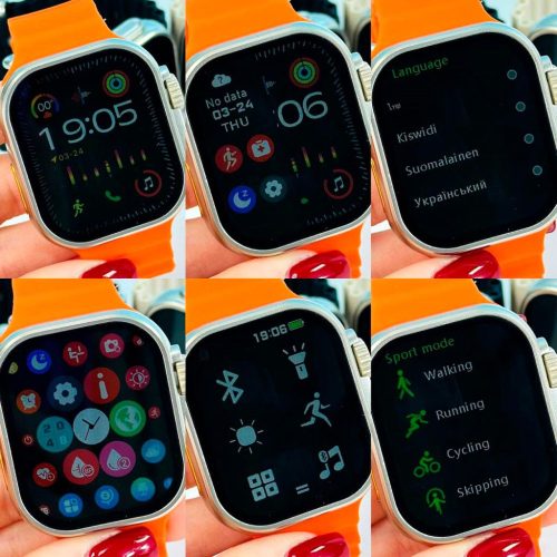 Ultra 9 Max Multifunkciós Okosóra – Érintőkijelzős (Felbontott, új állapotú)