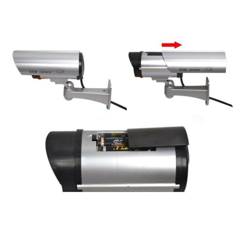 Biztonsági álkamera villogó LED-del