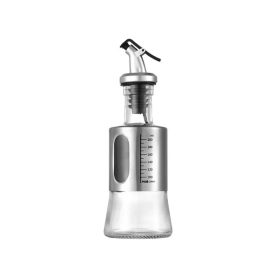   200 ml Olaj- és Ecetadagoló Üveg – Rozsdamentes acél burkolattal