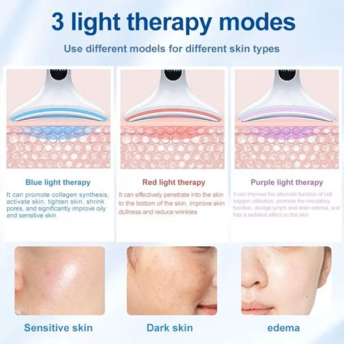 Vibrációs arcmasszírozó, arc lifting és bőrfeszesítő készülék