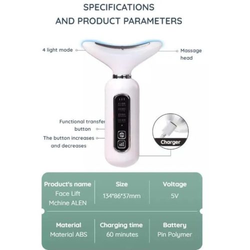 Vibrációs arcmasszírozó, arc lifting és bőrfeszesítő készülék