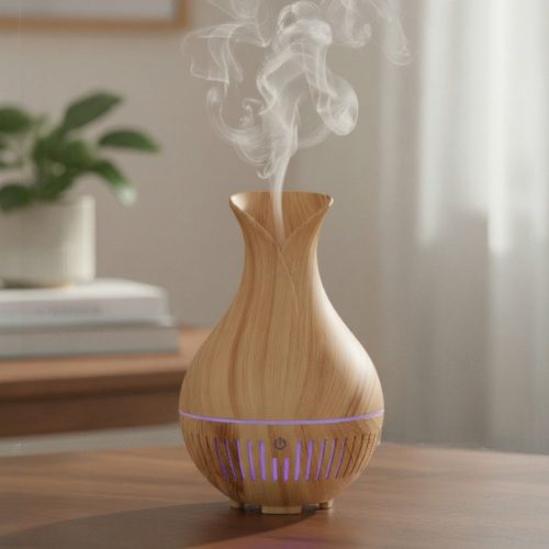  Ultrahangos Vázás LED aroma diffúzor, két színben - 160ml