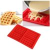 4 adagos szilikon gofri, waffel sütőforma