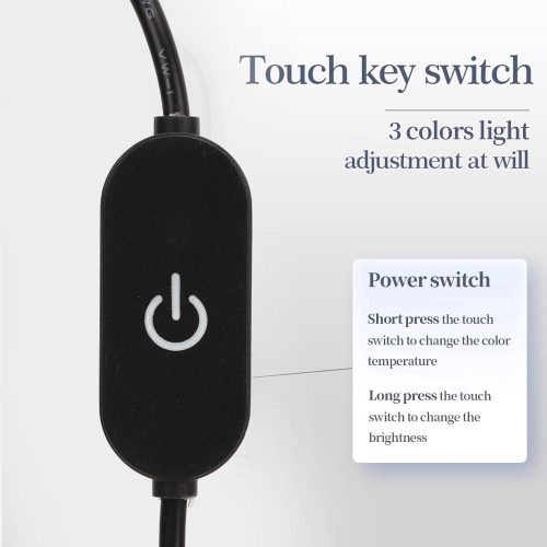 Félholdas asztali manikűr lámpa csillogó díszítéssel 58,5cm