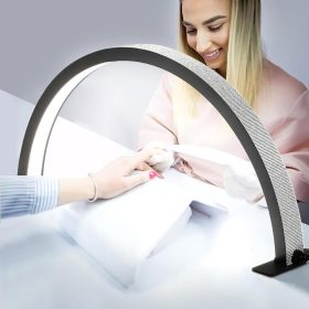   Félholdas kozmetikai manikűr lámpa csillogó díszítéssel 77cm