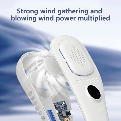 Prémium 360° nyakventilátor LED kijelzővel, 5 fokozat