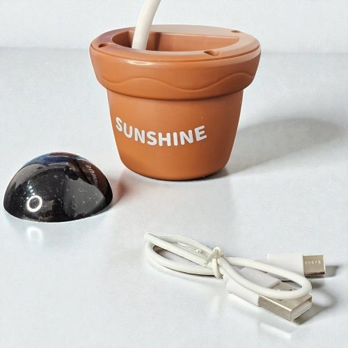 Puha gomba éjszakai hangulatlámpa cserép dizájnnal