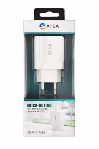 CX-93 gyorstöltő adapter – 20W (USB-C + USB-A)