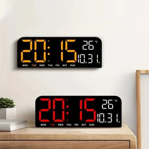 Digitális minimalista ébresztőóra LED-es képernyővel